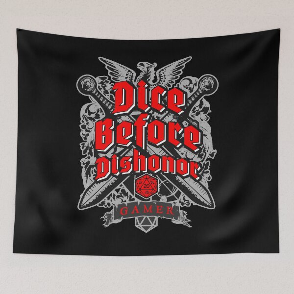 Item preview, Dice Before Dishonor RPG Gamer D20 designed and sold by GrandeDuc.