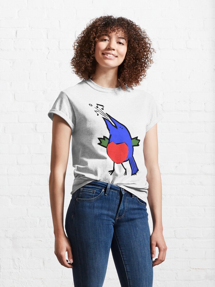 Alternate view of Abstract Musician - Singing Bird Classic T-Shirt
