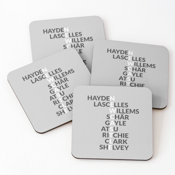 Item preview, Newcastle United: 'Newcastle' spelt with player names designed and sold by amzyydoodles.