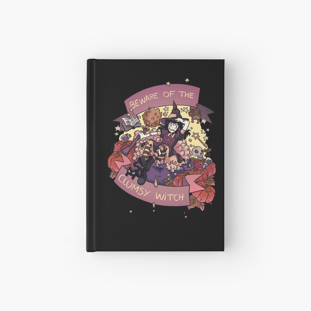 Beware of the Clumsy Witch Hardcover Journal