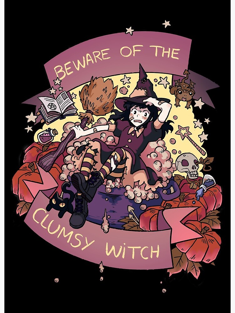 Beware of the Clumsy Witch | Art Board Print