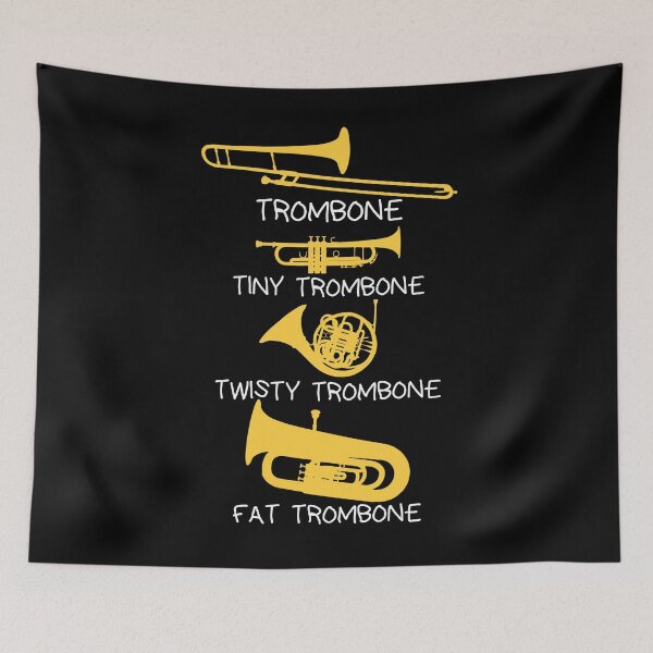 Item preview, Funny types of trombones, funny trombone gift idea designed and sold by HEJAshirts.