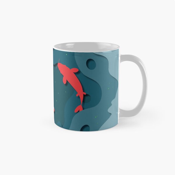 Item preview, Koi Fish Pool + blue gray background designed and sold by Yellow-Studio.