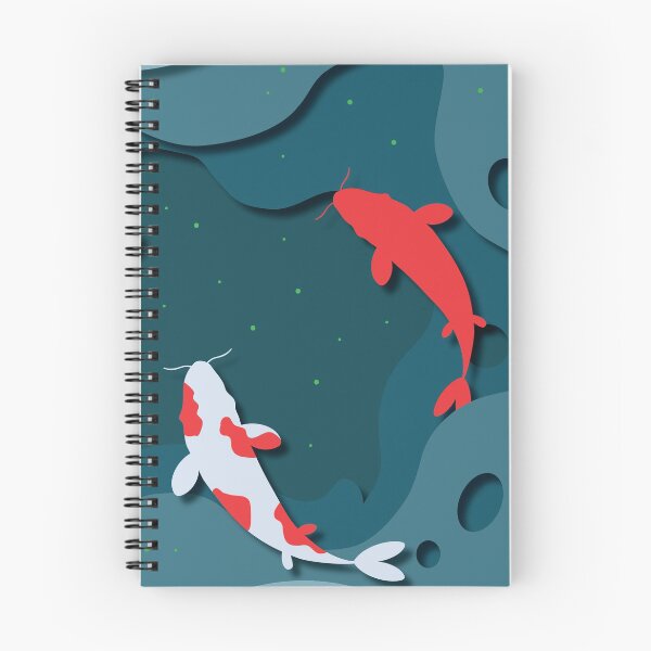 Item preview, Koi Fish Pool + fondo azul gris designed and sold by Yellow-Studio.