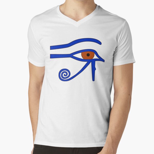 Udjat-Auge I Ägypten T-Shirt mit V-Ausschnitt
