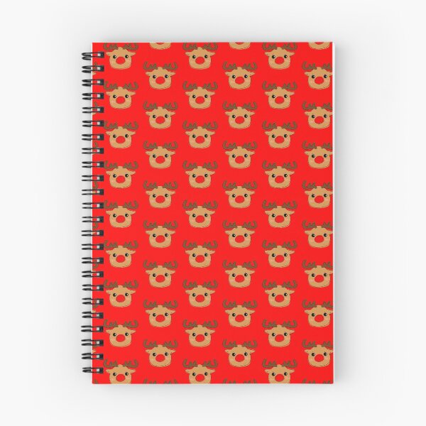 Item preview, Cute Christmas Rudolf the Reindeer Doodle RED designed and sold by Ayarat Burke.