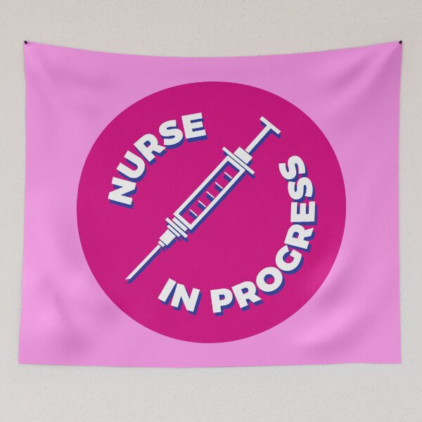 Artikelvorschau, Nurse in Progress - Syringe - Magenta entworfen und verkauft von MOREDANKMEMES.