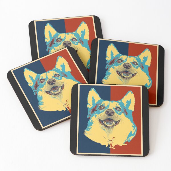 Item preview, Cute Corgi Pop Art Portrait Funny Corgi Mom Dad Dog Lover Gift designed and sold by r-silver.