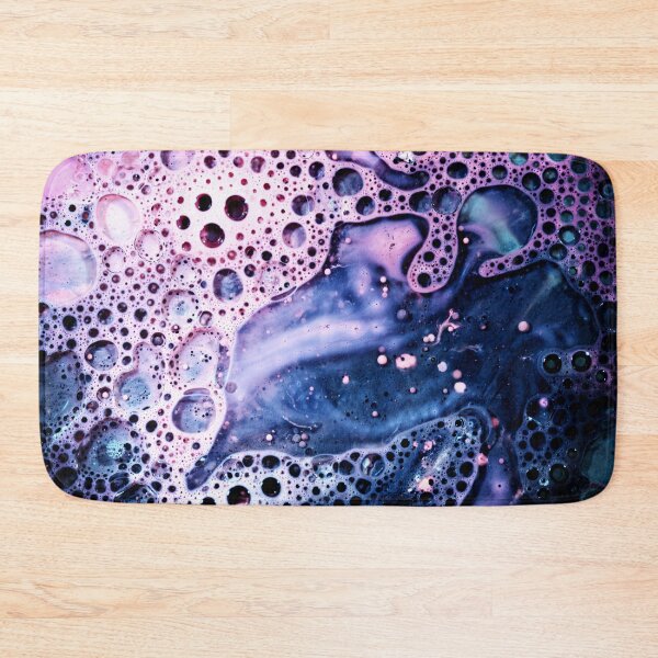 Item preview, Liquid Oil Abstract Macro Art in Purple and Pink designed and sold by NeonAbstracts.