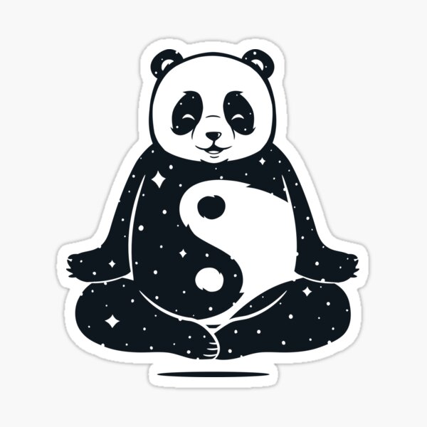 Panda Yoga Sticker – MercedesLopezCharro