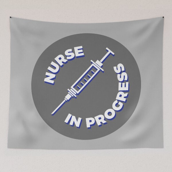 Artikelvorschau, Nurse in Progress - Syringe - Grey entworfen und verkauft von MOREDANKMEMES.