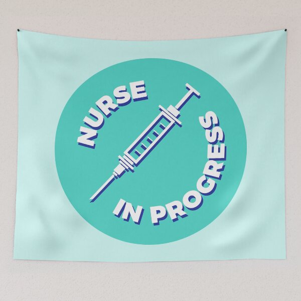 Artikelvorschau, Nurse in Progress - Syringe - Teal entworfen und verkauft von MOREDANKMEMES.