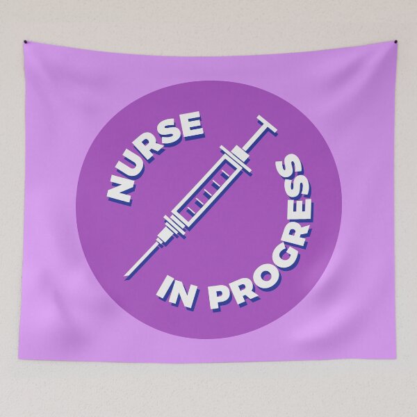 Artikelvorschau, Nurse in Progress - Syringe - Purple entworfen und verkauft von MOREDANKMEMES.