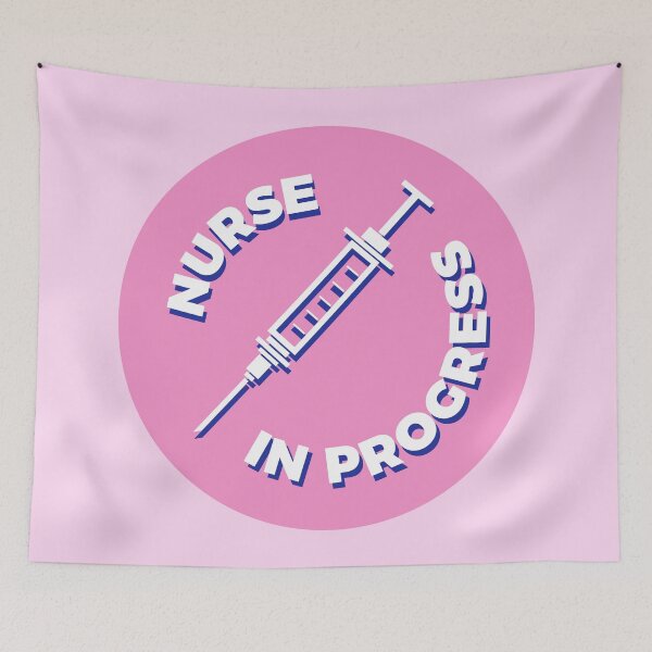 Artikelvorschau, Nurse in Progress - Syringe - Pink entworfen und verkauft von MOREDANKMEMES.