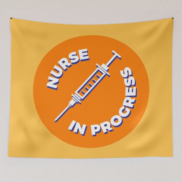 Item preview, Nurse in Progress - Syringe - Orange designed and sold by MOREDANKMEMES.