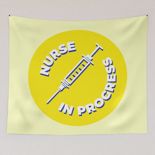 Artikelvorschau, Nurse in Progress - Syringe - Yellow entworfen und verkauft von MOREDANKMEMES.