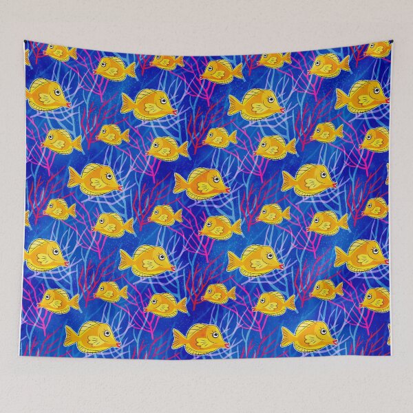 Item preview, Yellow Tang in the Deep Blue Sea designed and sold by AntiqueImages.