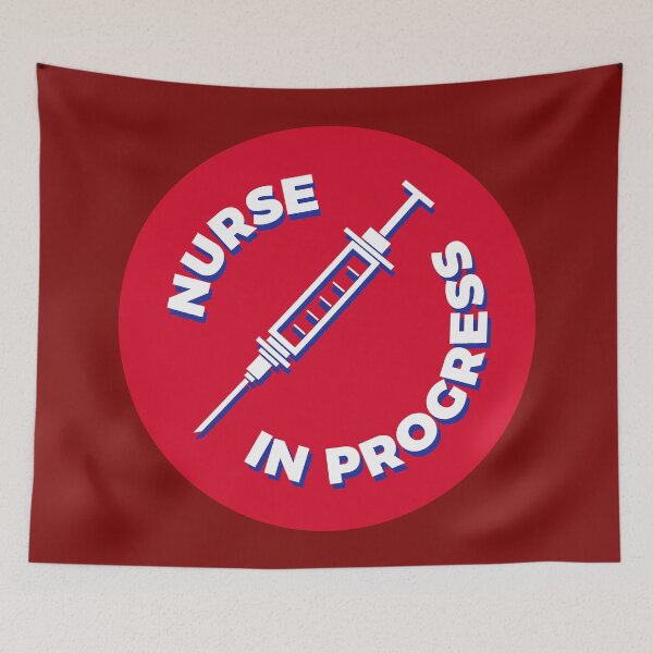 Artikelvorschau, Nurse in Progress - Syringe - Red entworfen und verkauft von MOREDANKMEMES.