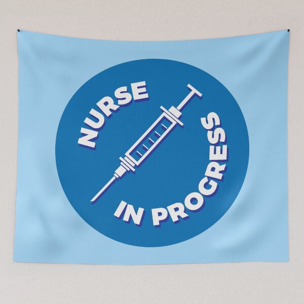 Artikelvorschau, Nurse in Progress - Syringe - Blue entworfen und verkauft von MOREDANKMEMES.
