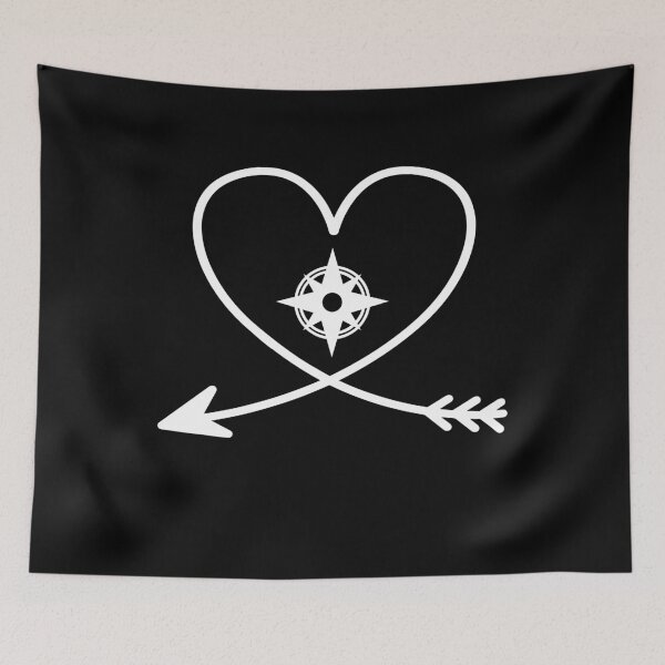 Item preview, Compass heart arrow designed and sold by 1681830934131.