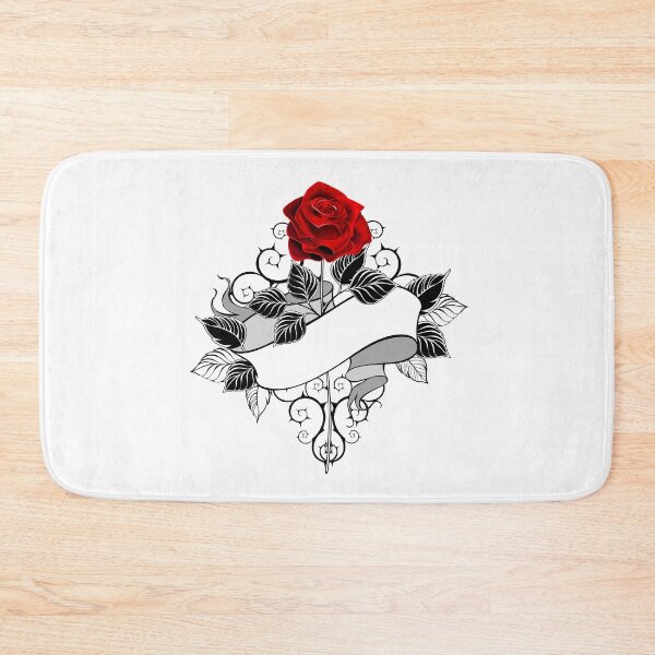 Item preview, Red Rose with Ribbon designed and sold by Blackmoon9.