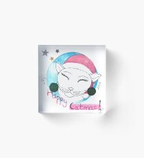 Happy Catmas Acrylic Block