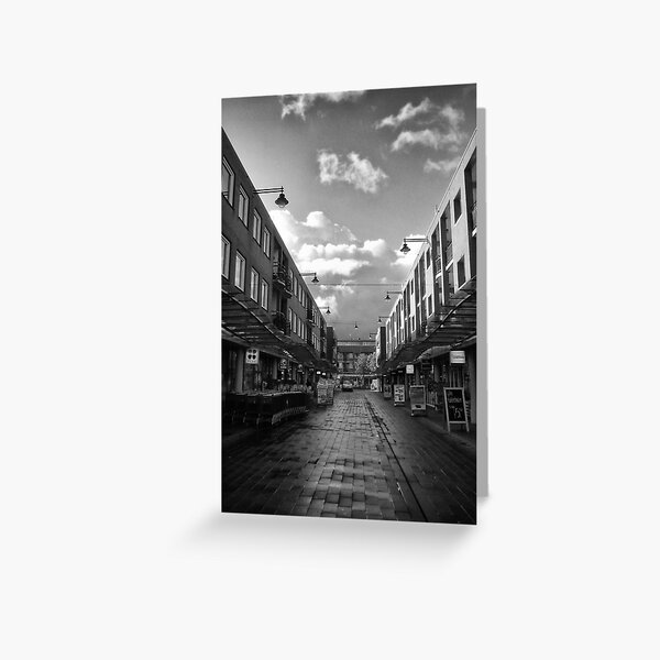 Urban: The shops have just opened Greeting Card