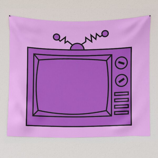 Item preview, Retro Television - Purple designed and sold by MOREDANKMEMES.