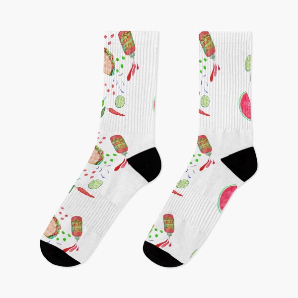 Item preview,  Taco party, taco's onion rings, avocado, limes, chilli, peppers and chilli sauce designed and sold by MagentaRose.