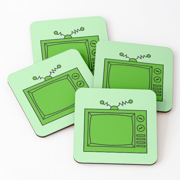Item preview, Retro Television - Green designed and sold by MOREDANKMEMES.