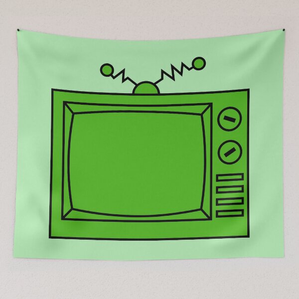 Item preview, Retro Television - Green designed and sold by MOREDANKMEMES.
