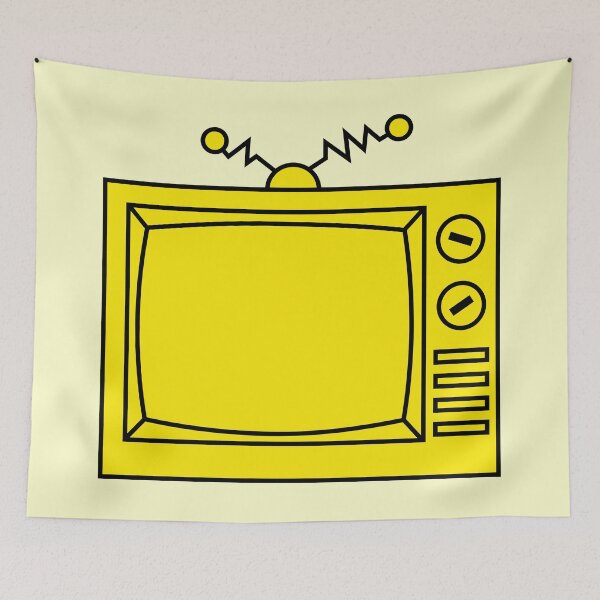 Item preview, Retro Television - Yellow designed and sold by MOREDANKMEMES.