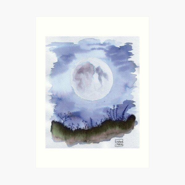 He had gone to be with the Moon at last. Art Print