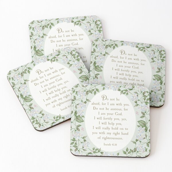 Item preview, ISAIAH 41:10 (FLORAL) designed and sold by Paper Bee Gift Shop.