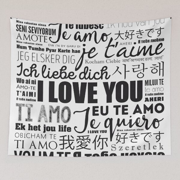 Item preview, I love you in every language designed and sold by Urosek.
