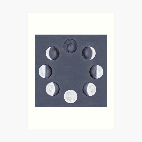 Phases of the Moon Art Print