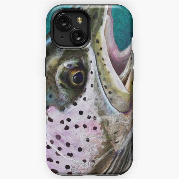 Fly Trout Carp Fishing Rod Fish Cover Phone Casing for iPhone 15