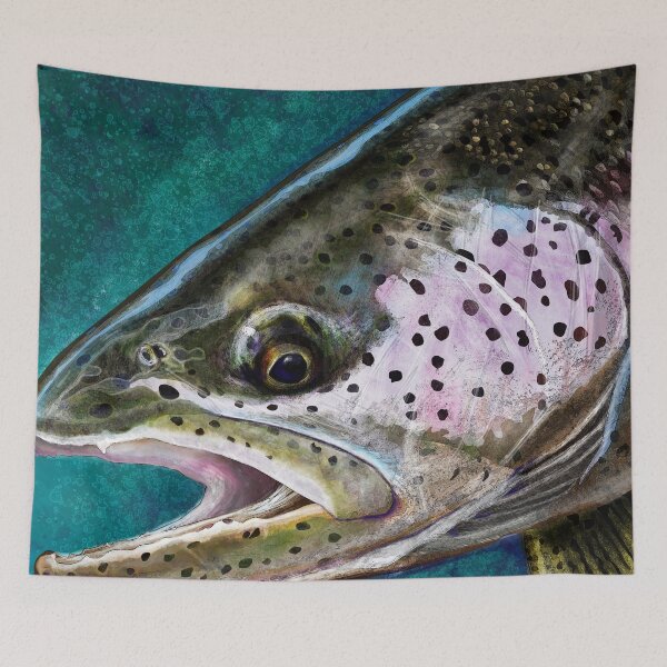 Item preview, The Steelhead Trout designed and sold by fishweardesigns.