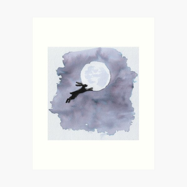 He joined her in the sky to live with her there forever after (monochrome) Art Print