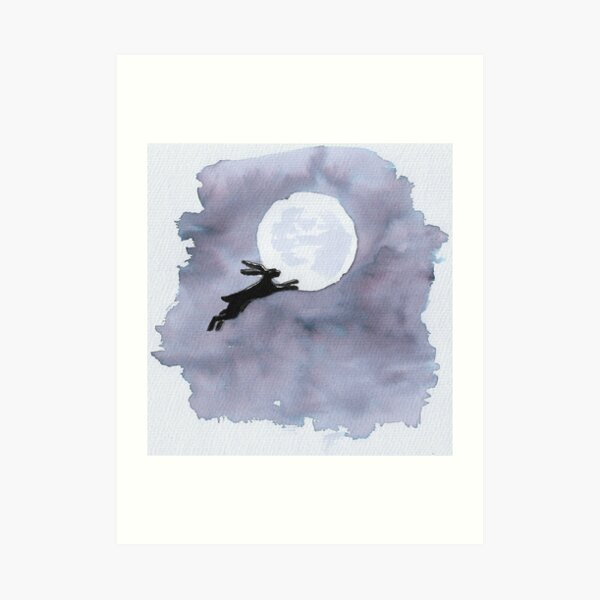 He joined her in the sky to live with her there forever after (monochrome) Art Print