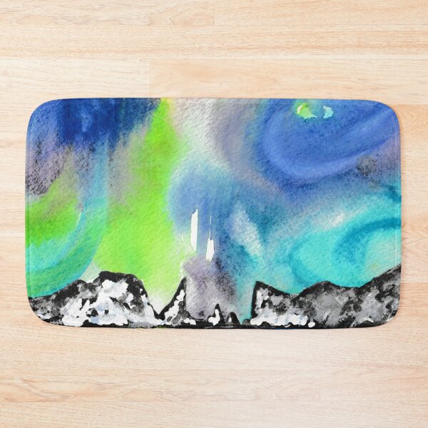 Item preview, Northern Lights and Mountains - Green and Blue Palette designed and sold by Niina  Niskanen.