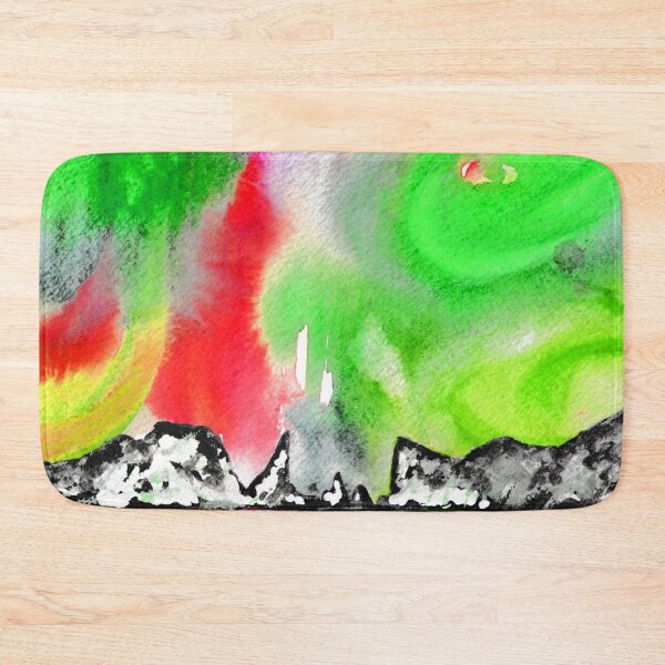 Item preview, Northern Lights and Mountains - Red and Green Palette designed and sold by Niina  Niskanen.