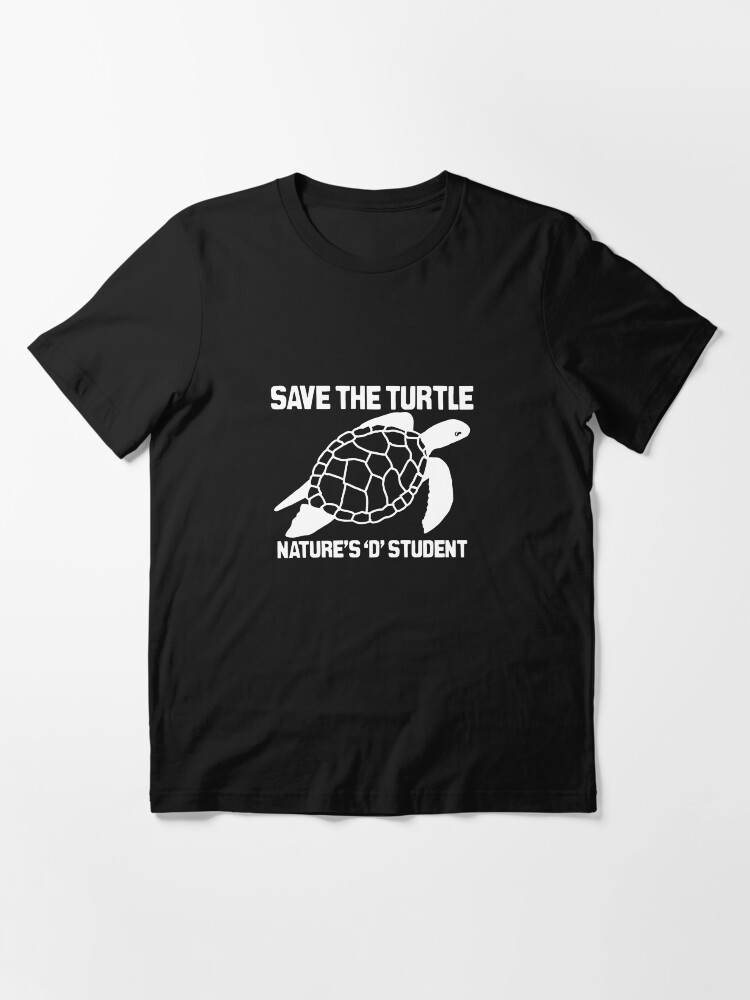 Alternate view of Save The Turtle- Nature's D Student Essential T-Shirt