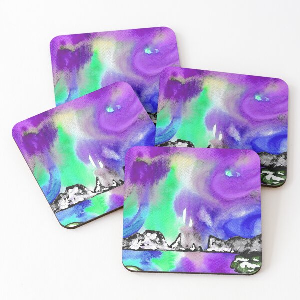 Item preview, Northern Lights and Mountains - Purple Palette designed and sold by Niina  Niskanen.