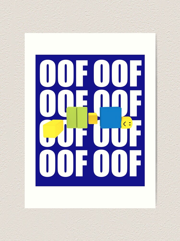 Roblox Oof Meme Funny Noob Gamer Gifts Idea Art Print By Smoothnoob Redbubble - roblox noob i d pause my game for you valentines day gamer gift v day tapestry by smoothnoob redbubble