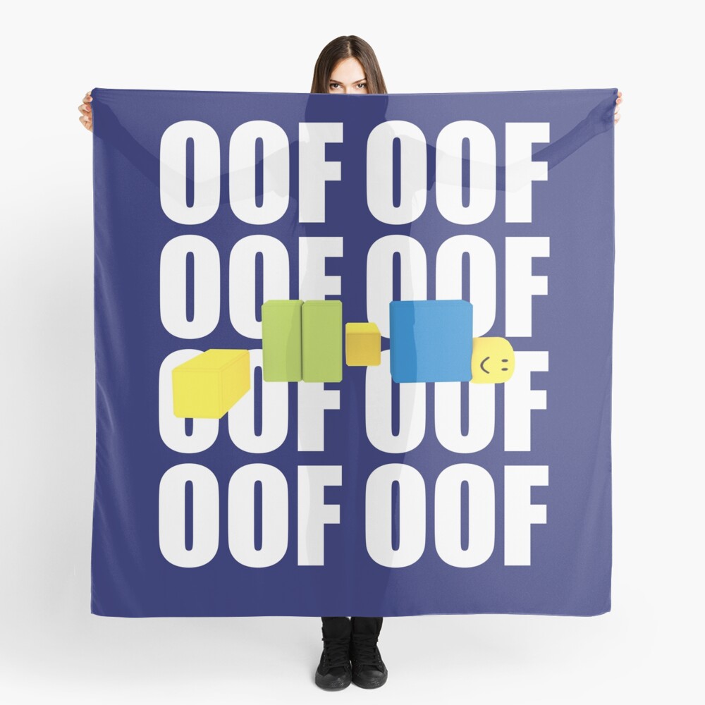 Roblox Oof Meme Funny Noob Gamer Gifts Idea Scarf By Smoothnoob Redbubble - funny roblox memes scarves redbubble