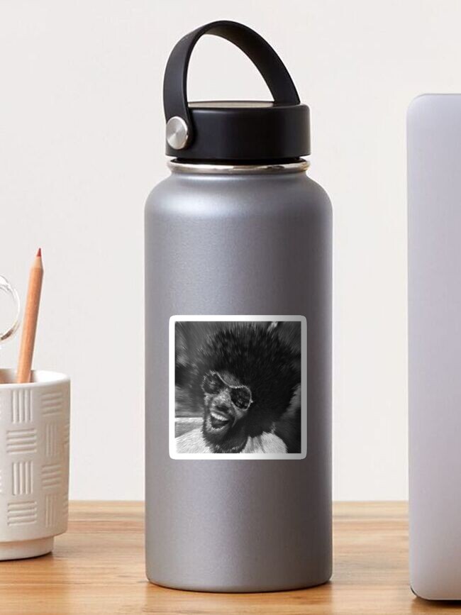Thumbnail 1 of 3, Sticker, Exploding Sly Stone Close-Up designed and sold by Warren Paul Harris.