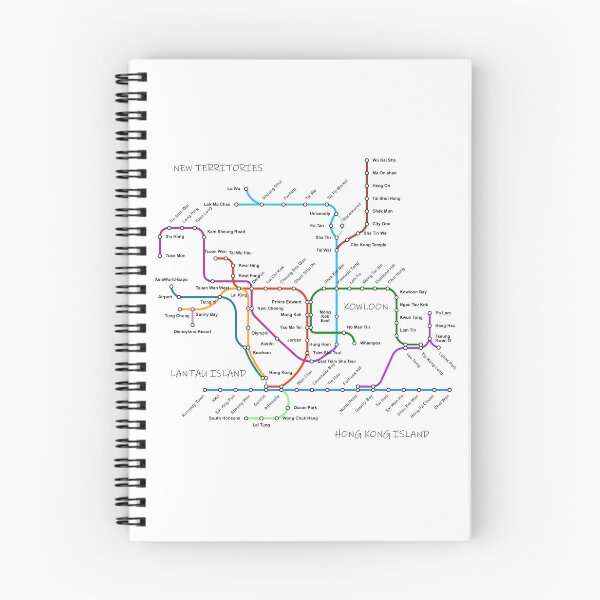 Item preview, Hong Kong Subway Map designed and sold by KALEIDOSCOPE UK.