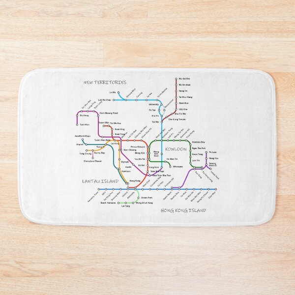 Item preview, Hong Kong Subway Map designed and sold by KALEIDOSCOPE UK.