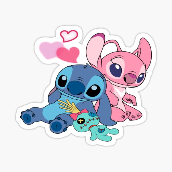 amour des points et des anges Sticker